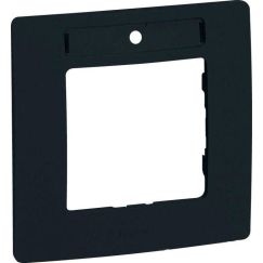 ETIKA Рамка 1-местная с держателем для маркировки антрацит
