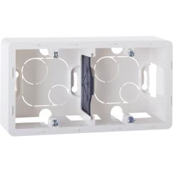 INSPIRIA Коробка для накладного монтажа 2-местная белый