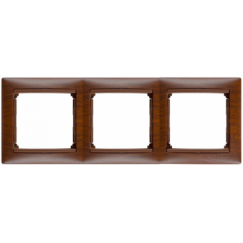 VALENA DIY Рамка 3-местная дерево тонированное