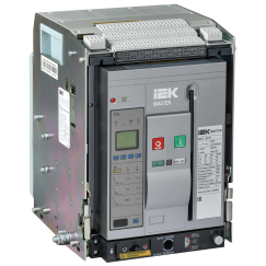 Воздушный автоматический выключатель переменного тока ВА77 выдвижного исполнения 3 полюса типоразмер A 65кА 1600А EA с набором аксессуаров: мотор привод катушка включения катушка отключения MASTER IEK