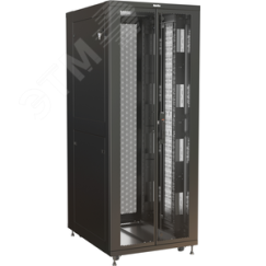 Шкаф напольный 19-дюймовый. 42U. 2058x800х1000 мм (ВхШхГ). перед. и зад. двойные распашн. перф. двери. профиль с отв. под кабель. крыша с загл. щеточн Hyperline TSR-4281-DDFH-22-R101-RAL9005