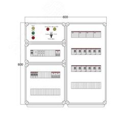 Щит управления электрообогревом HS 12x2700 D330 (в комплекте с терморегулятором и датчиком температуры) DEVIbox DBS128