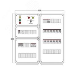Щит управления электрообогревом DEVIBOX HR 12x1700 D316 (в комплекте с терморегулятором и датчиком температуры) DEVIbox DBR080