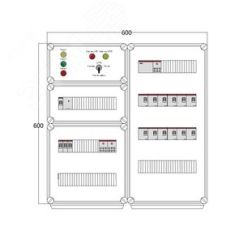 Щит управления электрообогревом DEVIBOX HR 12x1700 D330 (в комплекте с терморегулятором и датчиком температуры) DEVIbox DBR116