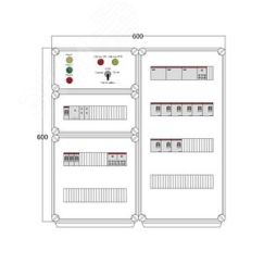 Щит управления электрообогревом HS 9x2700 D330 (в комплекте с терморегулятором и датчиком температуры) DEVIbox DBS127