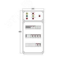 Щит управления электрообогревом DEVIBOX FHR 3x4400 D330 (в комплекте с терморегулятором и датчиком температуры) DEVIbox DBFR17