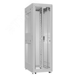 Шкаф серверный 52U 800х1200 передняя дверь: двустворчатая перфорированная IP20. задняя дверь: одностворчатая глухой металл IP51. боковые панели: перфо SYSMATRIX EX 8252.7422