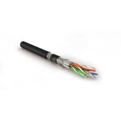 Кабель SFTP4-C8.1-S23-IN-LSZH-BK-500 (500 м) витая параэкраниров. S/FTPкат.8.1 Hyperline 445169