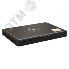 Сетевое хранилище 4 слота M.2 2280 NVMe SSD, Intel Celeron N5105 2,0 ГГц, DDR4 8 ГБ QNAP TBS-464-8G