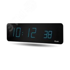 Часы цифровые STYLE II 10S (часы/минуты/секунды), высота цифр 10 см, сек 7 см, синий цвет, независимые, 240 В BODET 946814