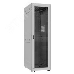 Шкаф серверный 42U 800х1000 передняя дверь: стекло IP41. задняя дверь: двустворчатая перфорированная IP20. боковые панели: глухой металл. цвет: серый  SYSMATRIX EX 8042.7141