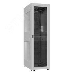 Шкаф серверный 42U 800х1000 передняя дверь: стекло IP41. задняя дверь: протект IP41. боковые панели: перфорированные. цвет: серый RAL7035  SYSMATRIX EX 8042.7162