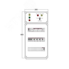 Щит управления электрообогревом HS 5x2700 D316 (в комплекте с терморегулятором и датчиком температуры) DEVIbox DBS089