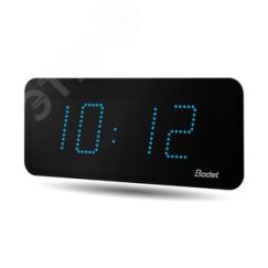 Часы цифровые STYLE II 10 IP55 (часы/минуты), высота цифр 10 см, синий цвет, NTP - Wi-Fi, 220В BODET 946784