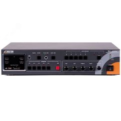 Система оповещения-USB-проигрыватель-тюнер-усилитель автоматическая 480 Вт, 1 микр/2 лин входа, 5 зон, модуль контроля линий, работа в локальной сети  Roxton SX-480N