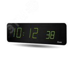 Часы цифровые STYLE II 10S (часы/минуты/секунды), высота цифр 10 см, сек 7 см, зеленый цвет, импульс 24В, 240 В BODET 946822