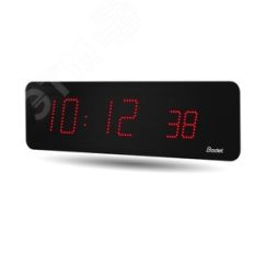 Часы цифровые STYLE II 10S (часы/минуты/секунды), высота цифр 10 см, сек 7 см, красный цвет, импульс 24В, 240 В BODET 946821