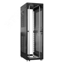 Шкаф серверный 52U 800х1000 передняя дверь: без. задняя дверь: без. боковые панели: перфорированные. цвет: черный RAL9005  SYSMATRIX EX 8052.9002