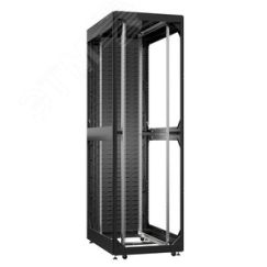 Шкаф серверный 52U 800х1200 передняя дверь: без. задняя дверь: протект IP41. боковые панели: без. цвет: черный RAL9005  SYSMATRIX EX 8252.9060