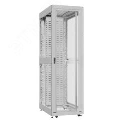 Шкаф серверный 42U 800х1000 передняя дверь: двустворчатая глухой металл IP51. задняя дверь: протект IP41. боковые панели: без. цвет: серый RAL7035  SYSMATRIX EX 8042.7560