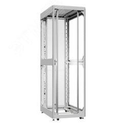 Шкаф серверный 52U 800х1000 передняя дверь: без. задняя дверь: двустворчатая перфорированная IP20. боковые панели: без. цвет: серый RAL7035  SYSMATRIX EX 8052.7040