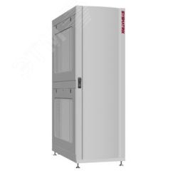 Шкаф серверный 48U 800х1200 передняя дверь: одностворчатая глухой металл IP51. задняя дверь: двустворчатая перфорированная IP20. боковые панели: перфо SYSMATRIX NS 8248.7242