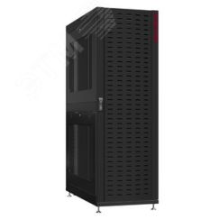 Шкаф серверный 48U 800х1200 передняя дверь: протект IP41. задняя дверь: двустворчатая глухой металл IP51. боковые панели: перфорированные. цвет: черны SYSMATRIX NS 8248.9652