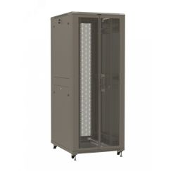 Шкаф напольный 19-дюймовый 47U 2277x800х800 мм (ВхШхГ)перфорированные двери Hyperline TTR-4788-DD-RAL7035