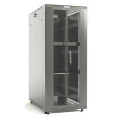 Шкаф напольный 19-дюймовый 47U 2277x800х1000 мм (ВхШхГ)перфорированные двери Hyperline TTB-4781-DD-RAL7035