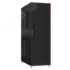 Шкаф серверный 48U 800х1200 передняя дверь: протект IP41. задняя дверь: одностворчатая глухой металл IP51. боковые панели: перфорированные. цвет: черн SYSMATRIX NS 8248.9622