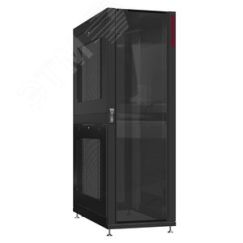Шкаф серверный 48U 600х1200 передняя дверь: стекло IP41. задняя дверь: двустворчатая перфорированная IP20. боковые панели: перфорированные. цвет: черн SYSMATRIX NS 6248.9142