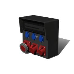 Устройство распределительное настенное твердая резина IP44 63A корпус 370х370х203 AlpenBox 0230006