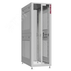 Шкаф серверный 45U 800х1200 передняя дверь: двустворчатая перфорированная IP20. задняя дверь: одностворчатая глухой металл IP51. боковые панели: перфо SYSMATRIX NS 8245.7422