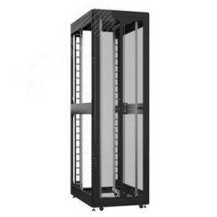 Шкаф серверный 42U 800х1000 передняя дверь: двустворчатая перфорированная IP20. задняя дверь: без. боковые панели: без. цвет: черный RAL9005  SYSMATRIX EX 8042.9400