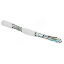 Кабель SFTP4-C6A-S23-IN-LSZH-WH-500 (500 м) витая пара экраниров.(S/FTP)кат.6a Hyperline 445102