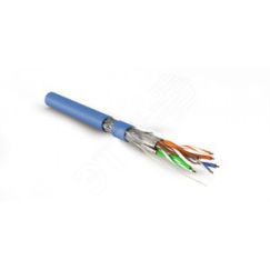 Кабель SFTP4-C7A-S23-IN-LSZH-BL-500 (500 м) витая пара экраниров. S/FTPкат.7A Hyperline 445126