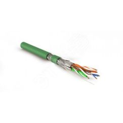 Кабель SFTP4-C7A-S23-IN-LSZH-GN-500 (500 м) витая пара экраниров. S/FTPкат.7A Hyperline 445128