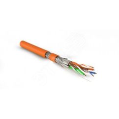 Кабель SFTP4-C7-S23-IN-LSZH-OR-500 (500 м) витая параэкранированная S/FTPкат.7 Hyperline 445163