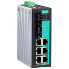 Коммутатор 6 x 10/100BaseTX, 2 x 100BaseFX (многомодовое оптоволокно) с базовыми функциями управления, разъем SC MOXA EDS-408A-MM-SC