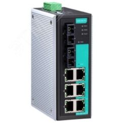 Коммутатор 6 x 10/100BaseTX, 2 x 100BaseFX (одномодовое оптоволокно) MOXA EDS-308-SS-SC