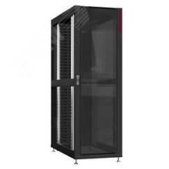 Шкаф серверный 45U 800х1200 передняя дверь: стекло IP41. задняя дверь: протект IP41. боковые панели: без. цвет: черный RAL9005  SYSMATRIX NS 8245.9160