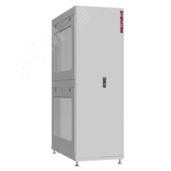Шкаф серверный 48U 600х1200 передняя дверь: двустворчатая глухой металл IP51. задняя дверь: без. боковые панели: перфорированные. цвет: серый RAL7035  SYSMATRIX NS 6248.7502