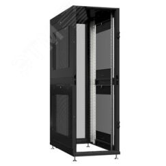 Шкаф серверный 45U 800х1070 передняя дверь: без. задняя дверь: двустворчатая перфорированная IP20. боковые панели: перфорированные. цвет: черный RAL90 SYSMATRIX NS 8145.9042