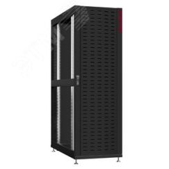 Шкаф серверный 48U 800х1200 передняя дверь: протект IP41. задняя дверь: одностворчатая глухой металл IP51. боковые панели: без. цвет: черный RAL9005  SYSMATRIX NS 8248.9620