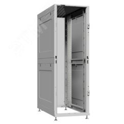 Шкаф серверный 48U 600х1200 передняя дверь: без. задняя дверь: двустворчатая глухой металл IP51. боковые панели: глухой металл. цвет: серый RAL7035  SYSMATRIX NS 6248.7051