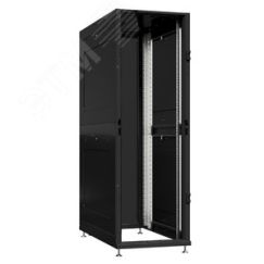 Шкаф серверный 48U 600х1200 передняя дверь: без. задняя дверь: двустворчатая глухой металл IP51. боковые панели: глухой металл. цвет: черный RAL9005  SYSMATRIX NS 6248.9051