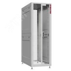 Шкаф серверный 45U 800х1070 передняя дверь: двустворчатая перфорированная IP20. задняя дверь: без. боковые панели: глухой металл. цвет: серый RAL7035  SYSMATRIX NS 8145.7401