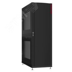 Шкаф серверный 48U 800х1070 передняя дверь: одностворчатая глухой металл IP51. задняя дверь: без. боковые панели: перфорированные. цвет: черный RAL900 SYSMATRIX NS 8148.9202