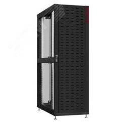 Шкаф серверный 45U 800х1070 передняя дверь: протект IP41. задняя дверь: двустворчатая перфорированная IP20. боковые панели: без. цвет: черный RAL9005  SYSMATRIX NS 8145.9640