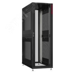 Шкаф серверный 42U 800х1200 передняя дверь: одностворчатая перфорированная IP20. задняя дверь: без. боковые панели: перфорированные. цвет: черный RAL9 SYSMATRIX NS 8242.9302